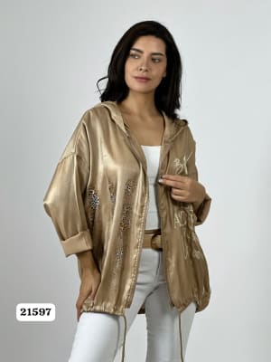 Poleron Satin Garras Print BELIEVE IN YOUR A4-92