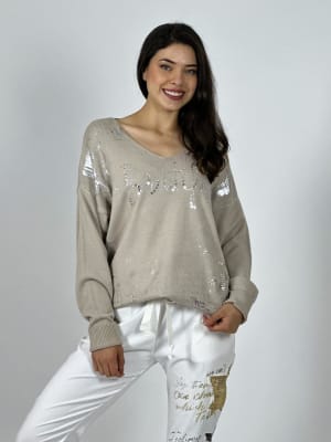 Sweater Spandex Italiano BEAUTIFUL Brillante A3-81