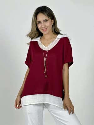 Polera Cuello Pique con Collar A4-86