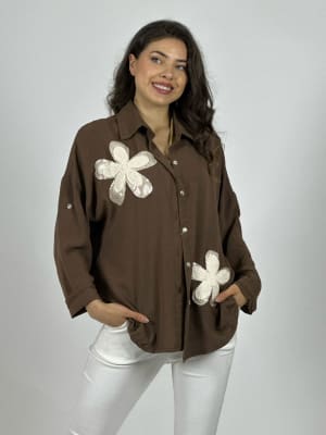 Blusa Flores Bordadas A4-87