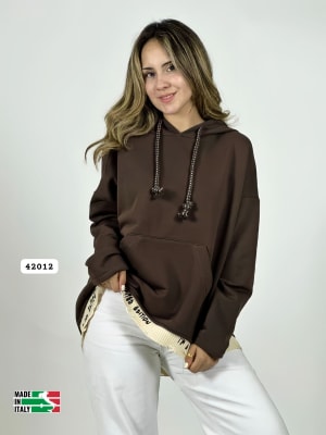 Poleron Afranelado Italiano Borde Letras B1-106/109