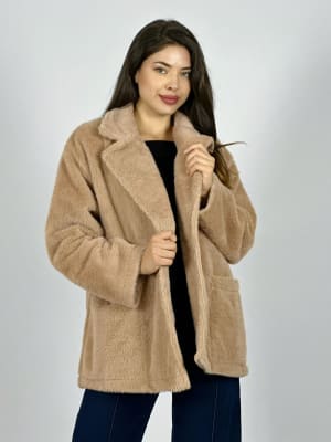 Abrigo Italiano Peludito 2 botones B3-153/156