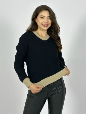 Sweater Lana Bordes Bicolor A3-82