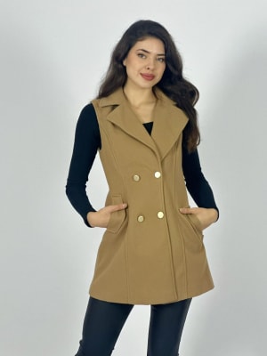 Abrigo de Paño S/Mangas 4 Botones B1-118