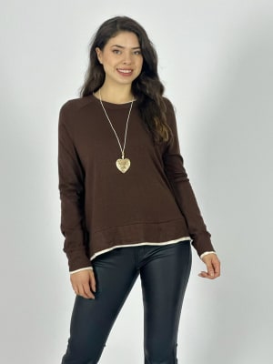 Polera Lanilla Incluye Collar de Corazon A3-73