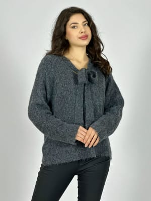 Sweater Lana Relieves Rombos y Perlas A3-75/78