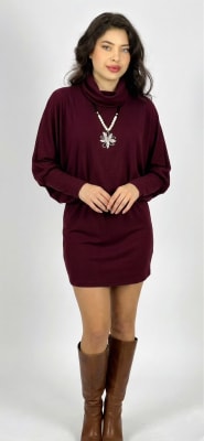 Mini Vestido Holgado Empuñado A3-80