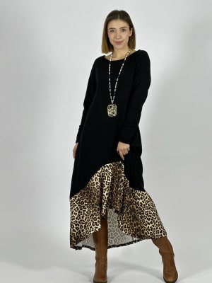 Vestido Lanilla Vuelo Print A3-79