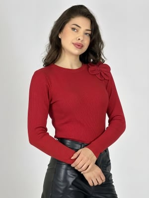 Polera Costura Flor en Hombro A3-71/74