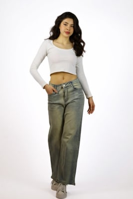 Jeans Elasticado Con Brillo a los Costados A1-16