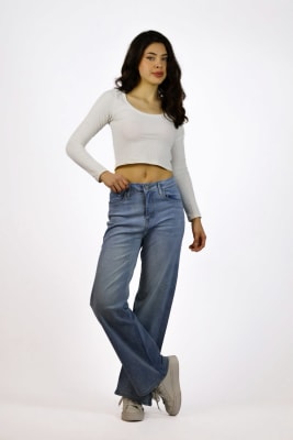 Jeans Elasticado Mariposas con Brillos A1-22