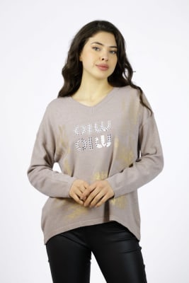 Sweater Spandex OILU Manchas Brillantes A4-90