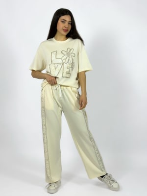 Conjunto Polera+Pantalon con Brillos LOVE A1-11
