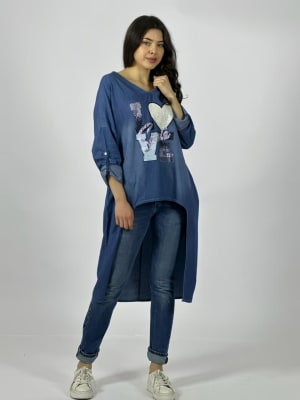 Bluson De Mezclilla LOVE con Brillos A1-6