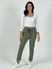 Jogger Elasticado Unicolor A1-47
