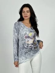 Polera Algodon SNOOPY con Gorro A1-36