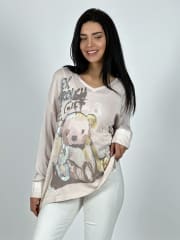 Sweater Hilo Oso Manchas Brillo A4-90