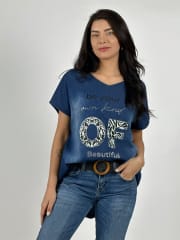 Polera Mezclilla ¡OF! BEAUTIFUL A2-56