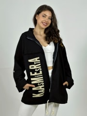 Chaqueta Mezclilla con Cierre Letras Verticales A2-62