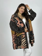 Abrigo Mezclilla/Lana MIX Print A3-78