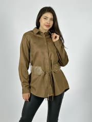 SobreCamisa Gamuza con Cinturon A1-1