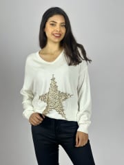Sweater Spandex Estrella Brillos A4-90