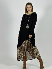 Vestido Lanilla Vuelo Print A3-79
