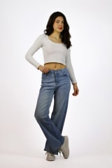 Jeans Elasticado Mariposas con Brillos A1-22