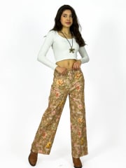 Pantalon Mezclilla Floral A4-91
