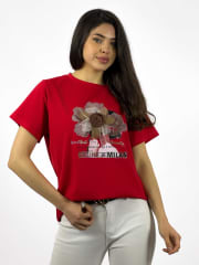 Polera Flor Estampada CELINE € MILAN A1-45
