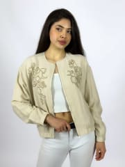 Bomber Casual Lino Bordada A1-28