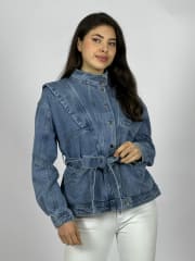Chaqueta Jeans Con Cinturon A3-75
