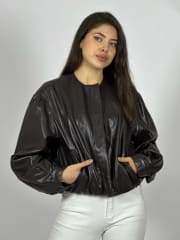 Chaqueta Bomber Eco Cuero B4-168