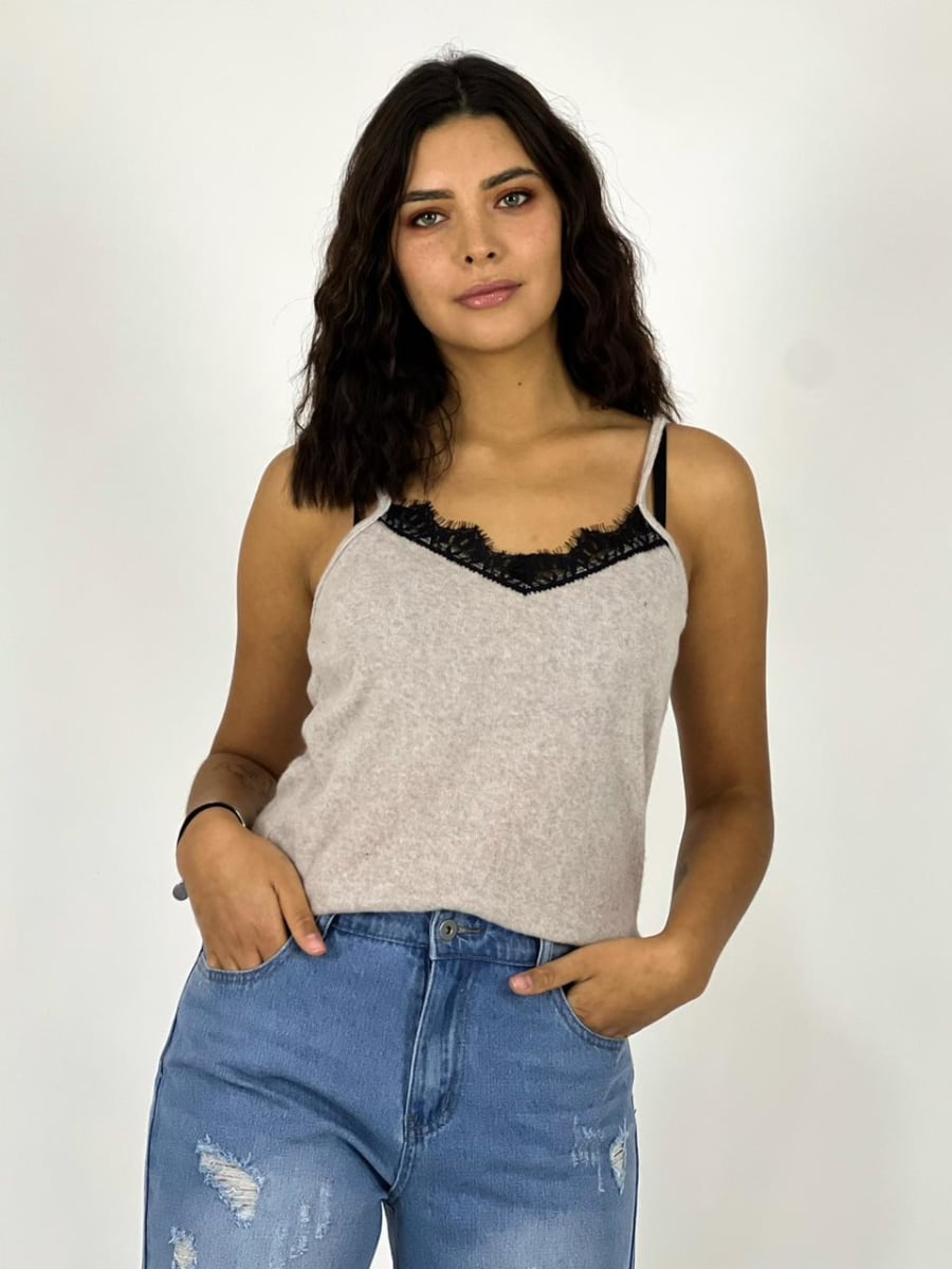 Polera  Lencera  con Gaza B1-103/1083