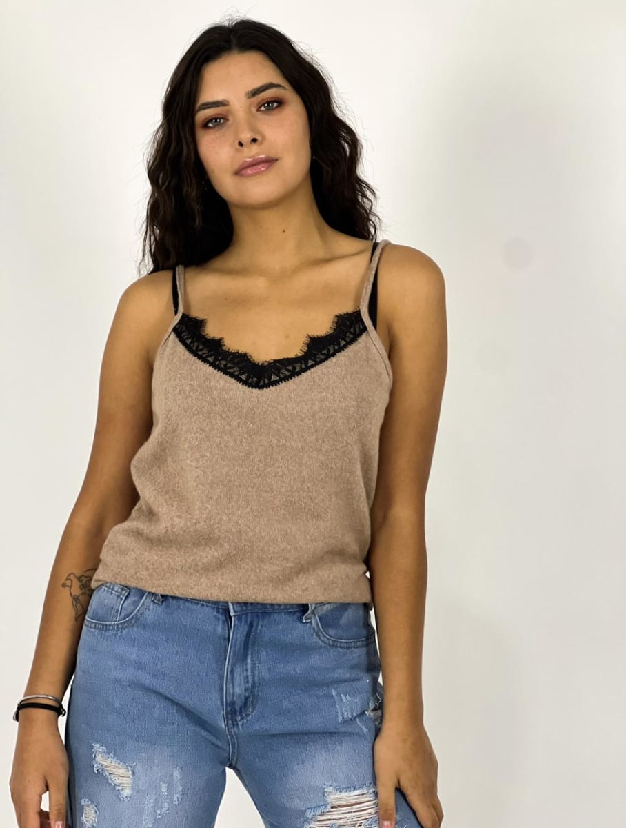 Polera  Lencera  con Gaza B1-103/1085