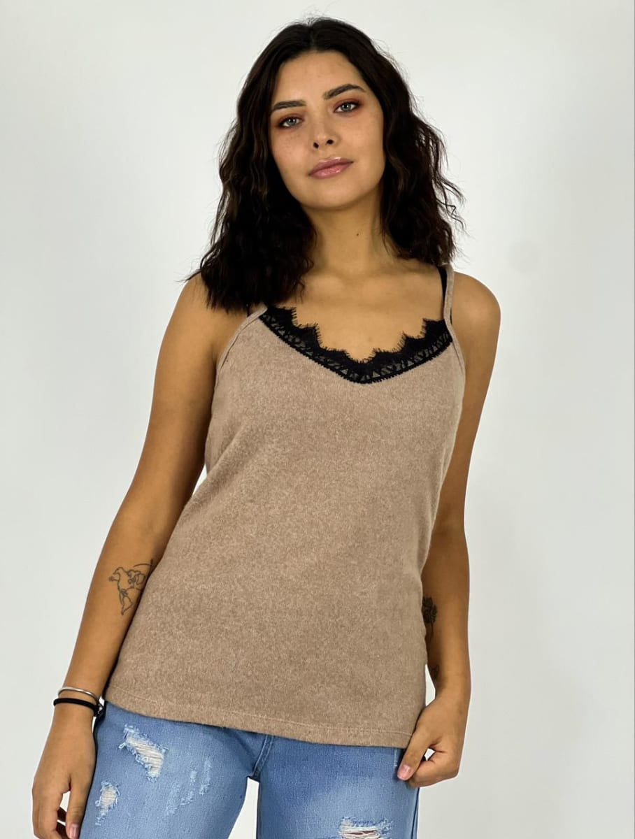 Polera  Lencera  con Gaza B1-103/1086