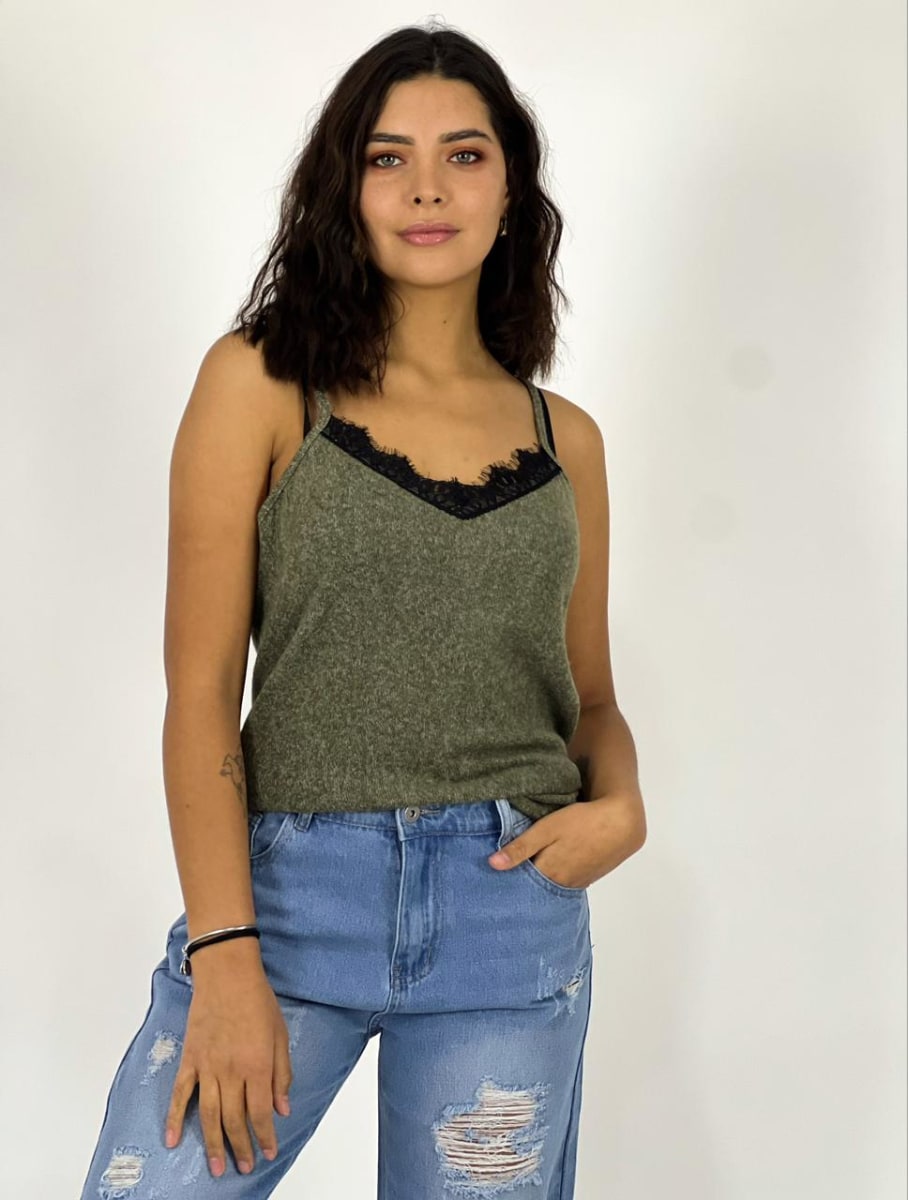 Polera  Lencera  con Gaza B1-103/10813