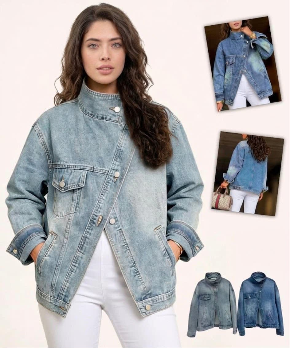 Chaqueta Jeans Botones Cruzados A2-611