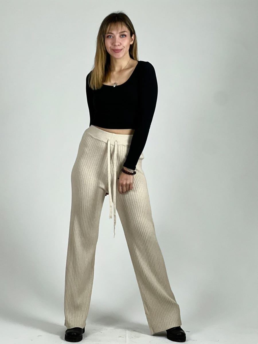 Pantalon De Lana Amarrado A1-34//401