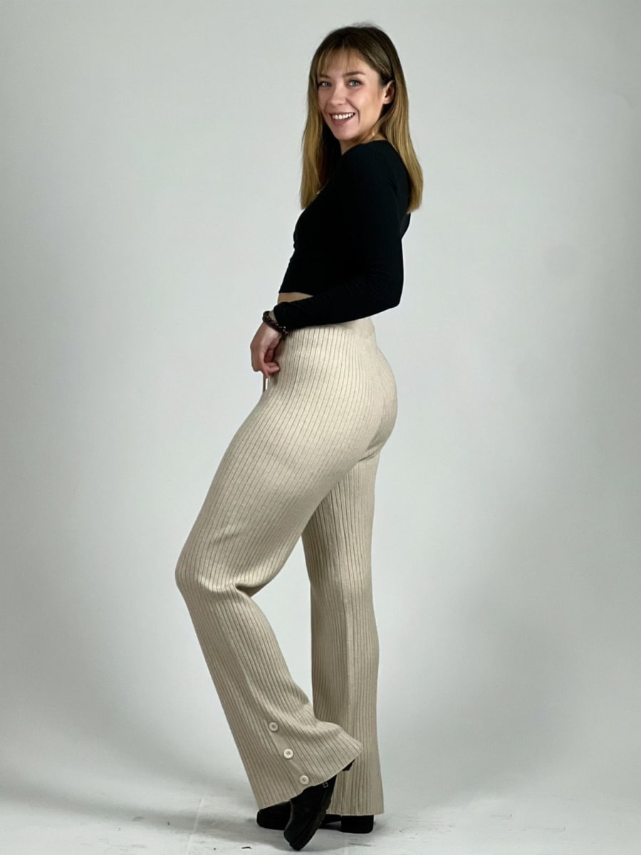 Pantalon De Lana Amarrado A1-34//402