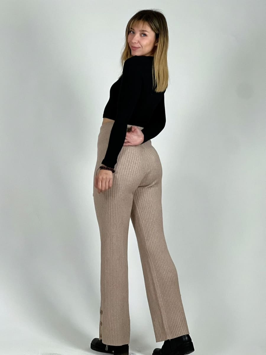 Pantalon De Lana Amarrado A1-34//4013