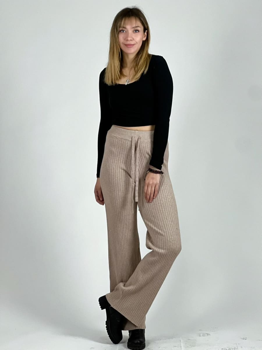 Pantalon De Lana Amarrado A1-34//4010