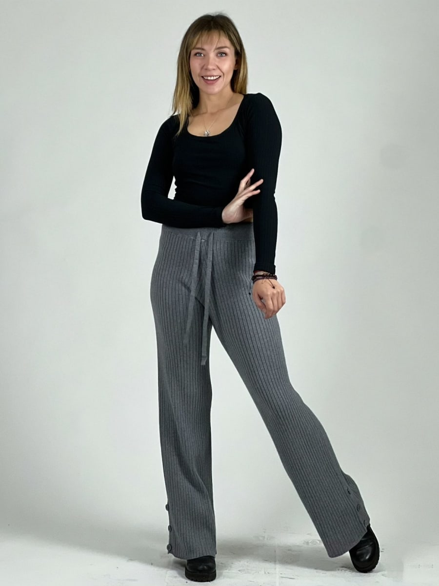 Pantalon De Lana Amarrado A1-34//404