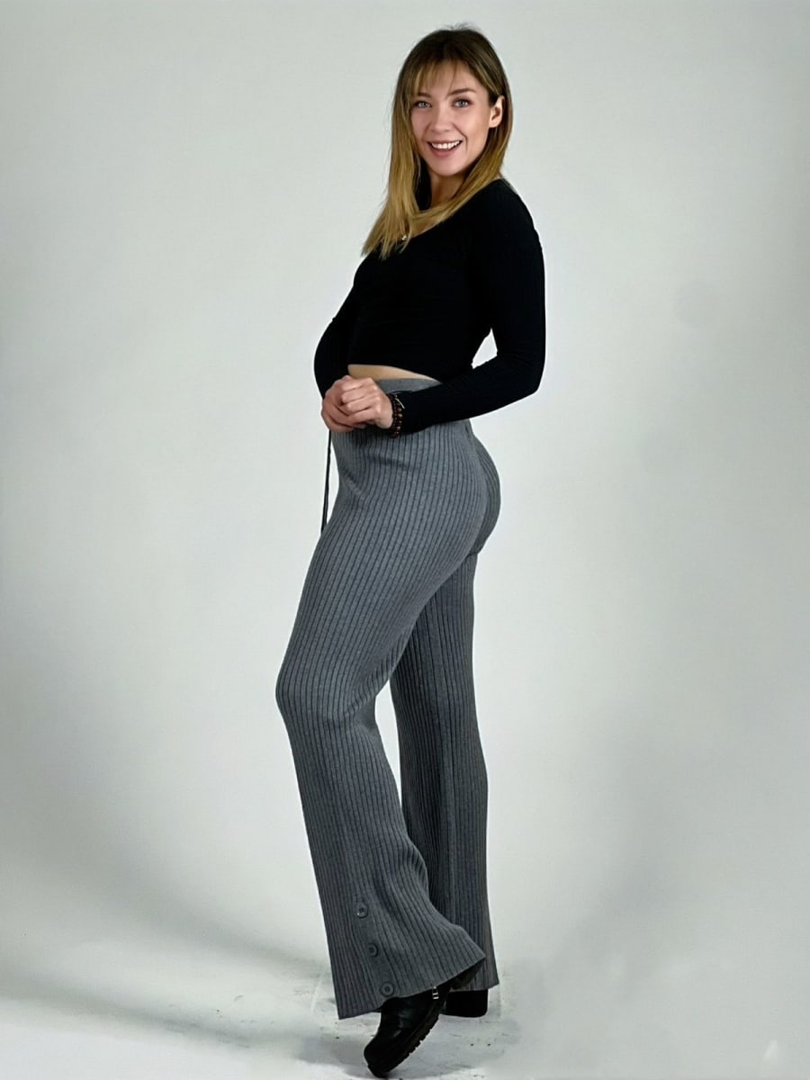 Pantalon De Lana Amarrado A1-34//406