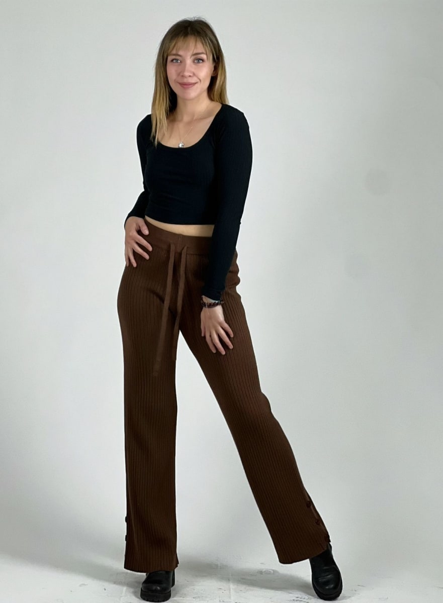 Pantalon De Lana Amarrado A1-34//407