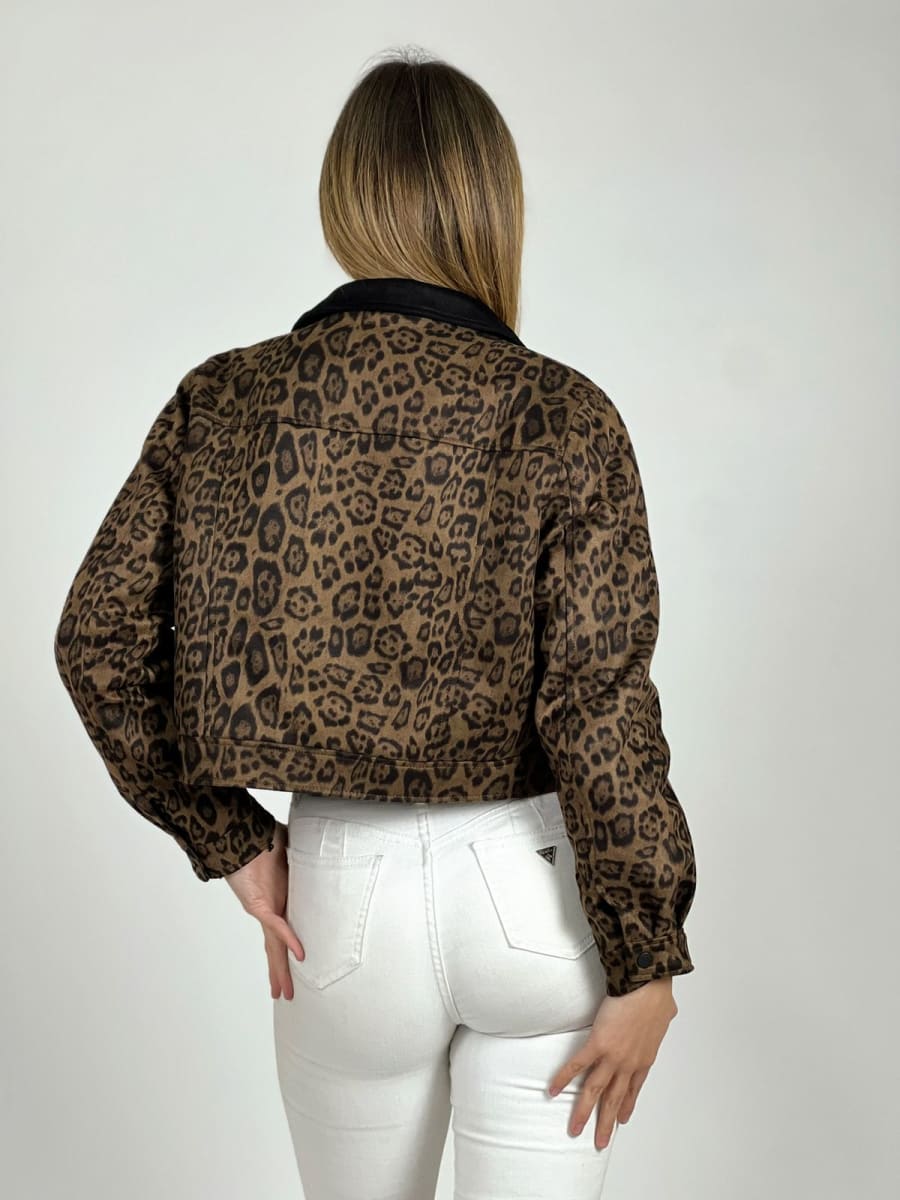 Chaqueta Gamuza con Forro Print A4-935