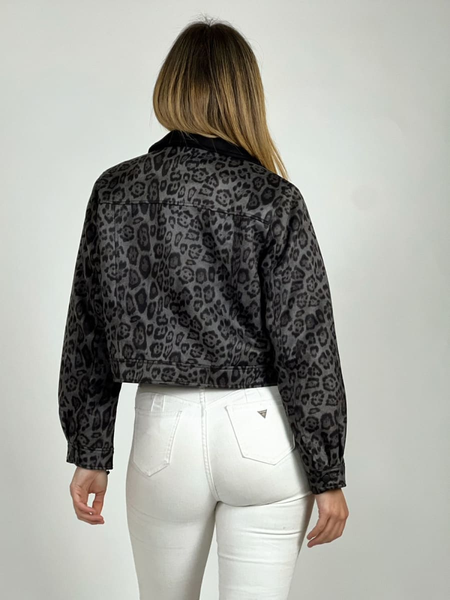 Chaqueta Gamuza con Forro Print A4-9311
