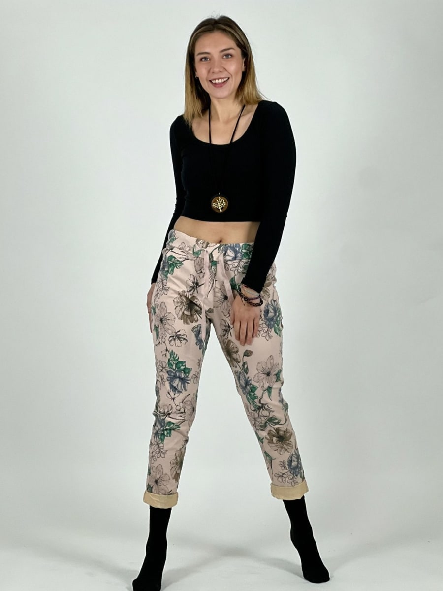 Jogger Italiano Estampado Floral A4-85/8716