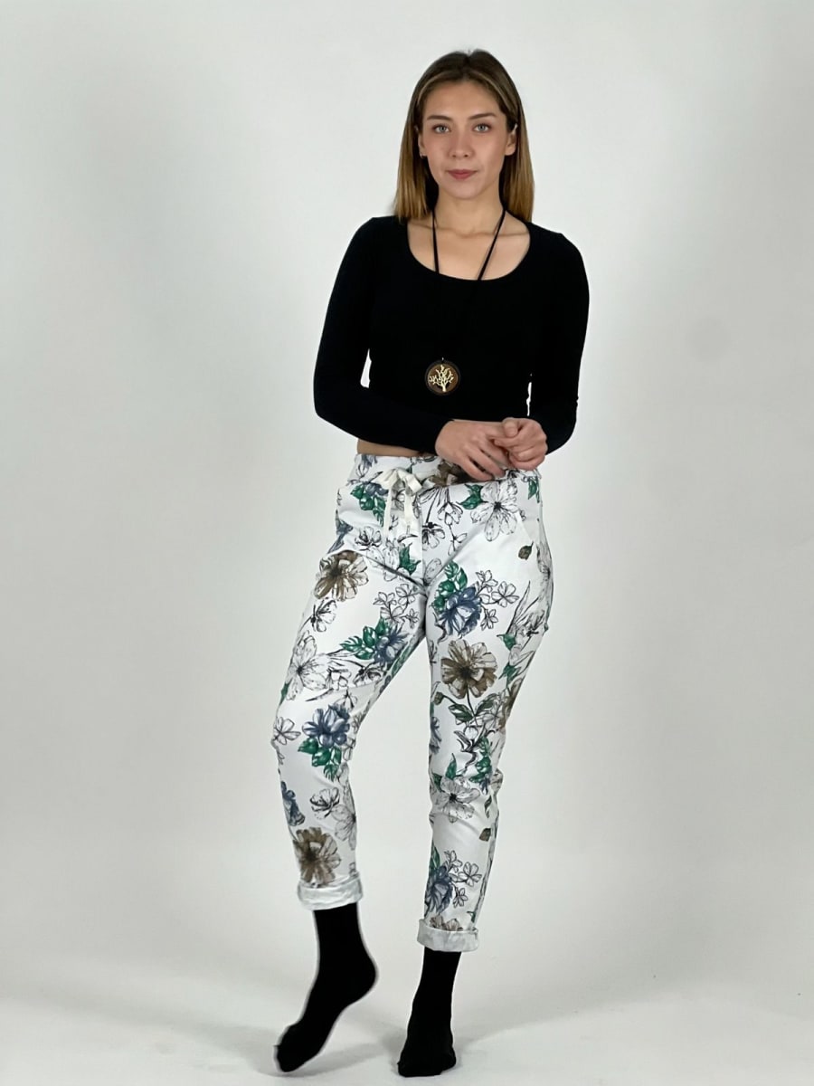 Jogger Italiano Estampado Floral A4-85/8710