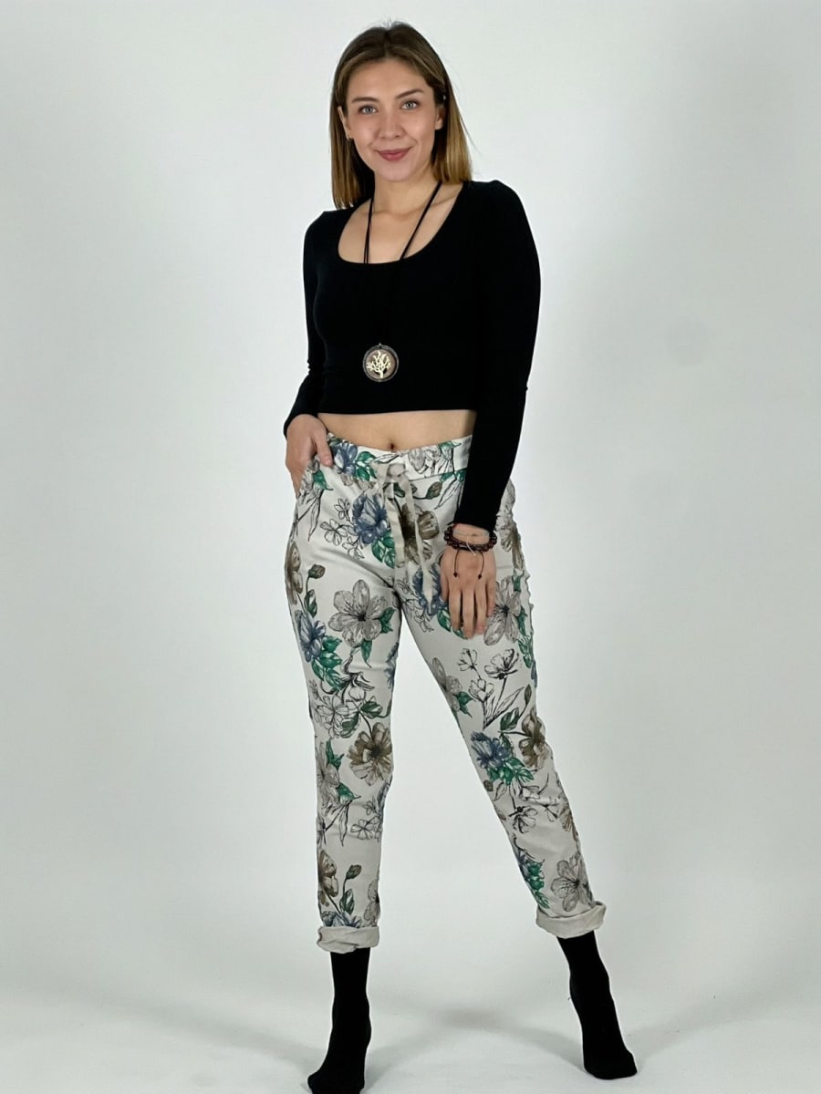 Jogger Italiano Estampado Floral A4-85/871